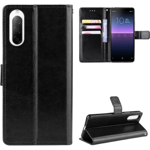 For Sony Xperia 1 5 10 II III Luxury Flip PU Leather Wallet Lanyard Stand Case For Sony 1II 1III 5II 5III 10II 10III Phone Bags