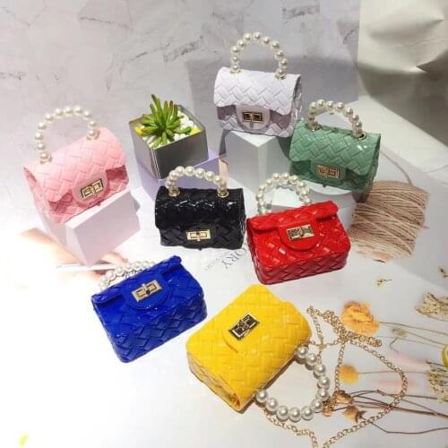 Children Mini Clutch Bag PVC Crossbody Bag for Kids Jelly Purses and Handbags Baby Girls Messenger Bag