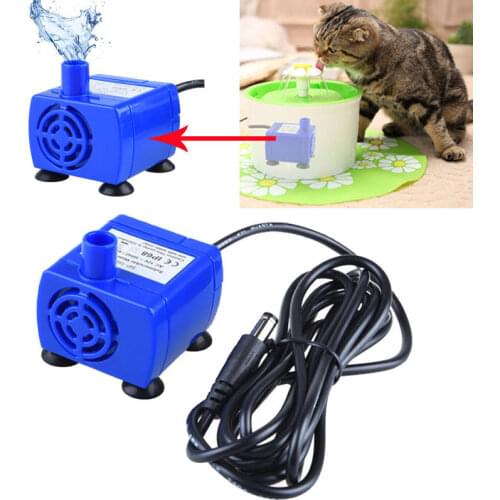 Fartoot Mini Pet Replacement Water Fountain Pump Submersible Dog Cat Drinking Fountain