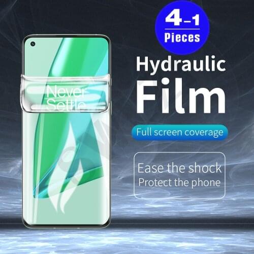 1-4Pcs soft full cover hydrogel film for oneplus Nord 7 7T 8 8T plus 9 pro 9R 9E N10 N100 6 6T phone screen protector Not Glass