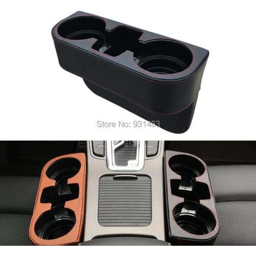 HUANLISUN PU Leather Car Seat Gap Fillers Space storage bag box Seat Pocket Catcher Auto Car Seat Gap Storage Bag Four Colors