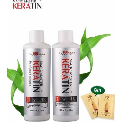 Smoothing Straightening MMK Coconut Keratin Treatment and MMK Purifying Shampoo
