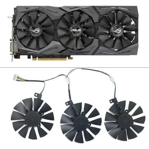 New 87mm T129215SU gpu cooling ram cooler FAN For ASUS GTX1080Ti 1060 1070 GTX980Ti R9 390X Graphics Card Fans PC cooling fan
