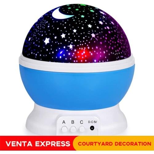 Kids Night Light 360-Degree Rotating Projector 8 Colors Changing with USB Cable, Children Baby Bedroom and Party Decorations