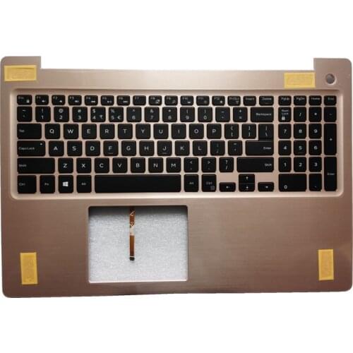 NEW US laptop backlight keyboard for DELL INSPIRON 15-5000 5570 5575 Silver palmrest 0YKN1Y YKN1Y 0M1FJK/gold 0G7KCC