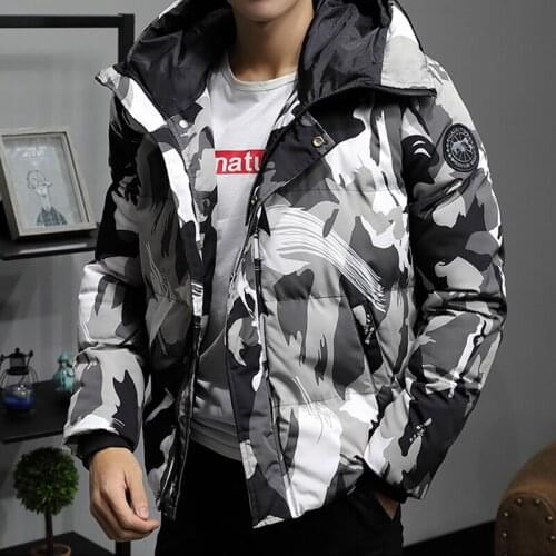New Windproof Male Parkas Cargo Mens Winter Jackets And Coats Warm Zippers Outerwear Overcoat LBZ128