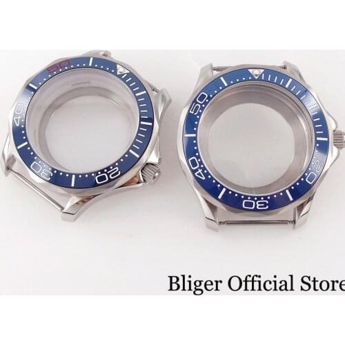 Fit NH35A NH36A ETA2836 2824 MIYOTA 8215 821A 8205 DG 2813 Glass Back 316L Stainless Steel 41mm Watch Case