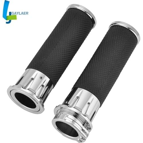 Motorcycle Handlebar 1" inch 25mm Cross Grip Hand Grips for Harley Sportster Cruiser Bobber Chopper Custom