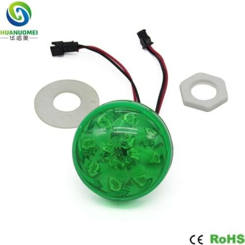 Smd2835 green 60mm 12leds smd 2835 led modules green color led light single color led module lights bulb with Spiral green Cover