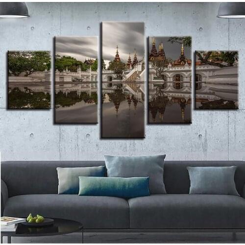 World Famous Architecture Beauty HD Five Wall Painting Decorative Painting Anime Posters Wall Decor Anime Decor Room Decor