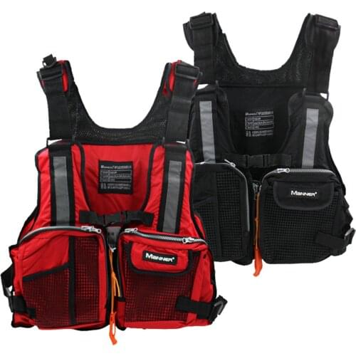 Fishing Vest Multi-Pocket Comfortable Adjustable Adult High Buoyancy Outdoor Drifting Vest Life Jacket