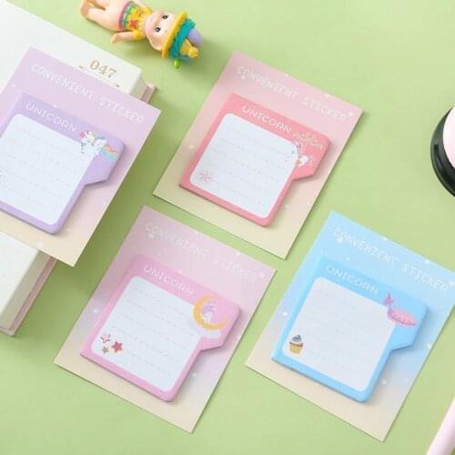 1PC New Creative Cute Student Memorandum Memo Pad Paper Post Sticky Notes Notepad Stationery Papeleria Office School Supplies