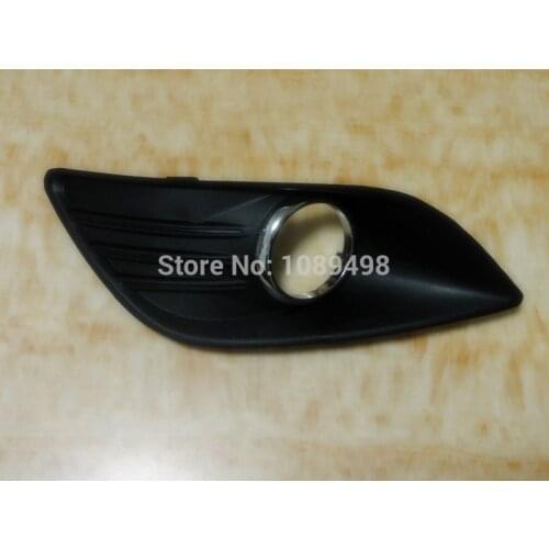 1 Piece with trim hole LH Left Front fog lamp light cover frame case for Ford Focus 2 2009 2010 2011 Sedan 4 door