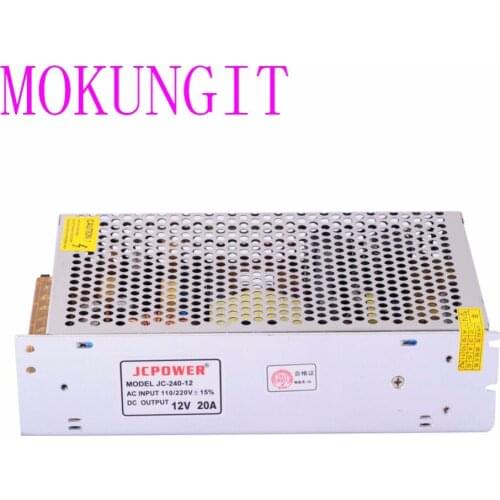 10pcs Adapter AC110/220V to LED DC 12V 20A iron cover Power Supply Transformer for LED CCTV,3528 5050 RGB LED strip