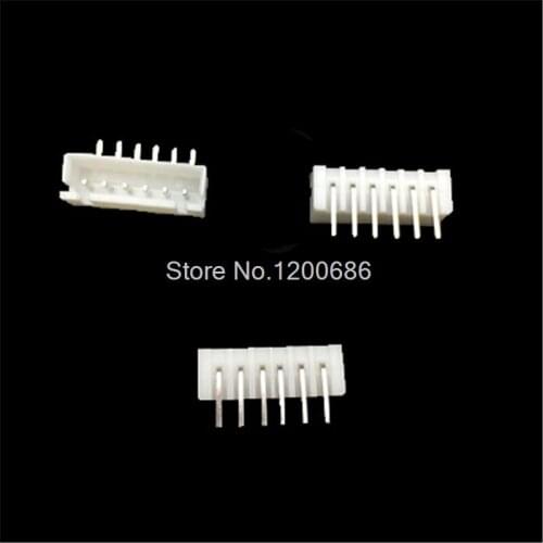 100 piece XH 2.54 6-Pin Connector plug Right angle socket Male connector