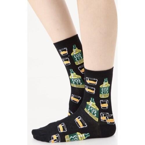 12 pair from turkey high quality cotton beer happy socks bottle summer lot pack wholesale drink funny socs design wine