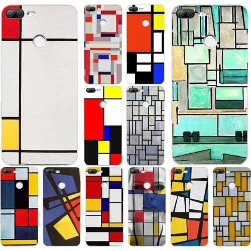 162H bauhaus style abstract piet mondrian Soft Silicone Tpu Cover phone Case for huawei Honor 9 Lite 10 p 9 10 lite