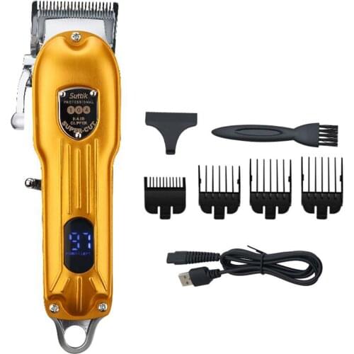 2021 New Electric Clippers Home Hair Trimmer USB Rechargeable Hair Cutting Machine with LCD Digital Display Barbers Tool