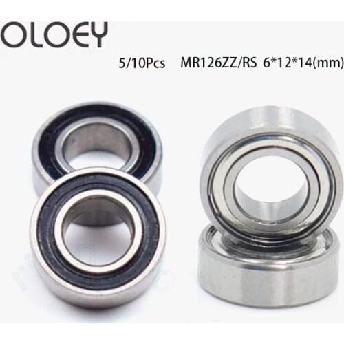 5/10pcs Factory Price Free Shipping High Quality Machine Bearing MR126ZZ/RS Dental Grinding Handle Ball Bearings