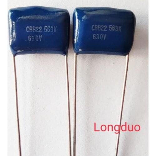 50pcs 563 0.056uf 56nf 630V Type CBB Metallized Polypropylene Film Capacitors
