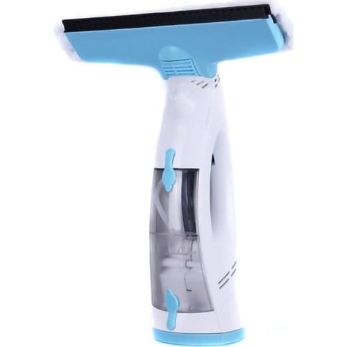 Cordless Window Glass Vacuum Cleaner with Squeegee Spray Bottle Water Tank 2 In 1 Portable Handheld for House Car Dust Cleaner