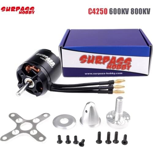 SURPASS HOBBY 3520 C4250 600KV 800KV Brushless Motor for Airpalne Aircraft Multicopters RC Plane Helicopter