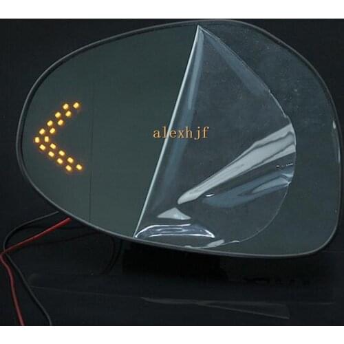 Varthion Rearview Mirror Lens Case for Mazda 6 Rui wing, Large Field Of Vision, Blue Mirror, Turning Lights, Heat Demisting