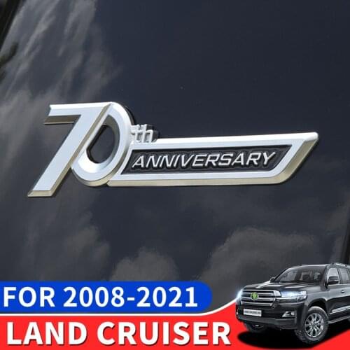 For 2008-2021 Toyota Land Cruiser Prado 200 Lc300 Fj200 Modified 70 Th Anniversary Logo Decorative Label Appearance Accessories