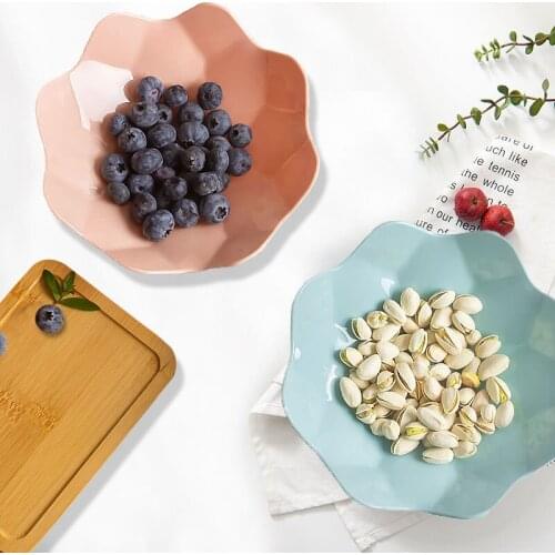 E-PIC Creativity Fruit Dish Candy Snacks Fruit Nut Melon Seeds Diamond Polygonal Livingroom Coffee Table Home Kitchen Four-Color