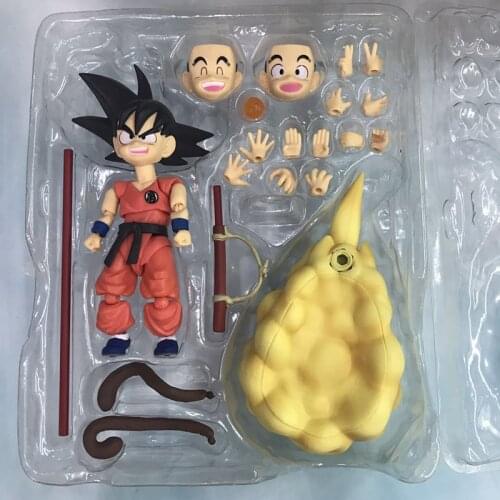 Dragon Ball SHF Kakarotto Action Figure Somersault Cloud Movable Son Goku Model Toys 12cm
