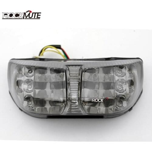 Motorcycle Integrated LED Rear Tail Light Brake Turn Signal Blinker Lamp Smoked For Yamaha FZ1 FAZER 2011-2015, FZ8 2010-2015