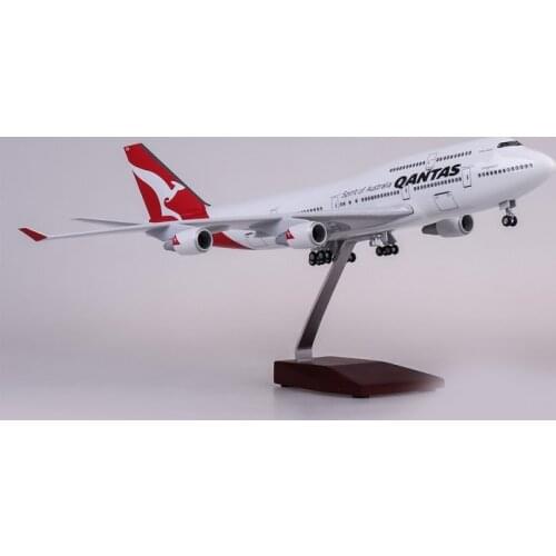 JASON TUTU 47cm QANTAS Boeing b747 Plane Model Airplane Model Aircraft Model 1/160 Scale Diecast Resin Airplanes Planes