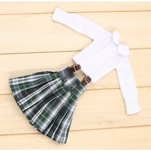 ICY DBS Blyth Doll clothes campus suit uniform green dress toy outfit