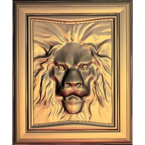 L8, 3d Lions Relief Sculpture Model CNC router milling engrave STL file