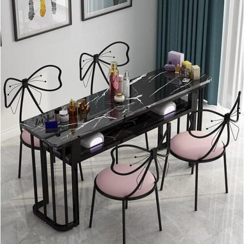 Manicure table and chair set net celebrity nordic manicure table simple and economical single small double manicure table