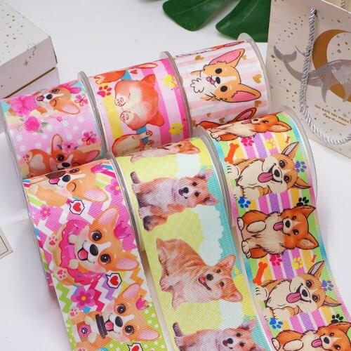 DIY Handmade Materials Printed Grosgrain Ribbon 50 Yard Per Size 56555