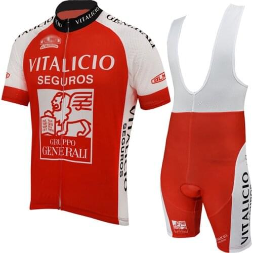 Men classic cycling set pro team cycling wear bib pants summer short sleeve red cycling clothing 9D gel pad