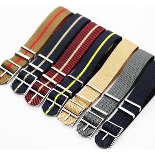 20mm 22mm Woven Nylon NATO Strap Zulu Band Stainless Steel Buckle Military Men Replacement Bracelet Wist Belt Watch Accessories