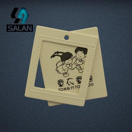 Wholesale Customize Letters Logo in Font Hang tag Logo Garment Label with free string customized Hang tags GT016