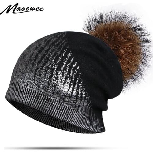 Autumn and winter ladies outdoor warm Hedging cap female Silver multicolor casual beanie hat knitted Hedging hat
