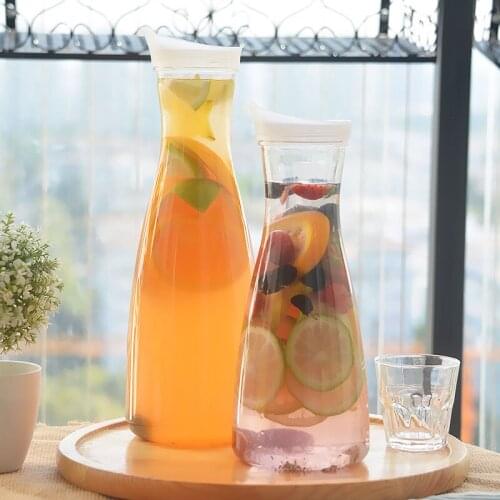 1100/1600ml Plastic Juice Water Jug Bottle Drinkware Large Capacity Bottles Milk Pot Heat Resistant Bottle