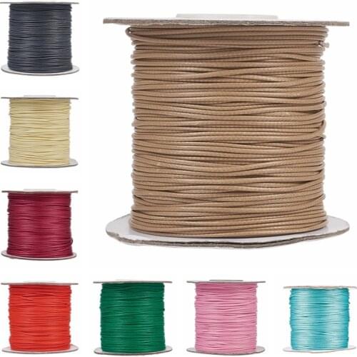 About 88yards/roll 1mm Multi Colors Korean Waxed Polyester Cord Thread String Strap for Jewelry Making DIY Necklace Bracelet