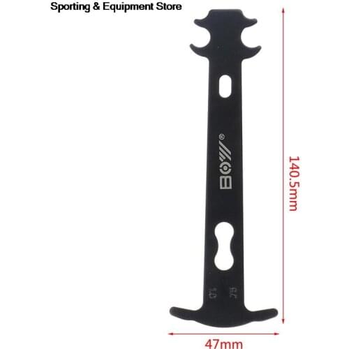 Portable Steel Bicycle Chain Wear Indicator Chain Gauge Checker MTB Road Bikes Accessories Black Bike Repair Tools