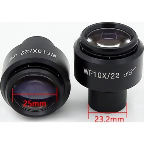 Diopter Adjustable WF10X/22mm Biological Microscope Eyepiece High eyepoint Wide Angle Lens