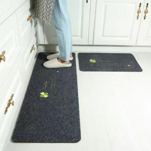Nordic Doormat Kitchen Bedroom Entrance Door Home Decoration Floor Living Room Carpet Wood Grain Anti-Slip Rug