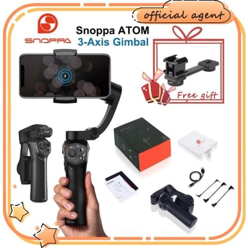 Snoppa atom 3-Axis Wireless Charging Handheld Gimbal Foldable Pocket-Sized Stabilizer for iPhone Gopro hero 7 PK smooth 4