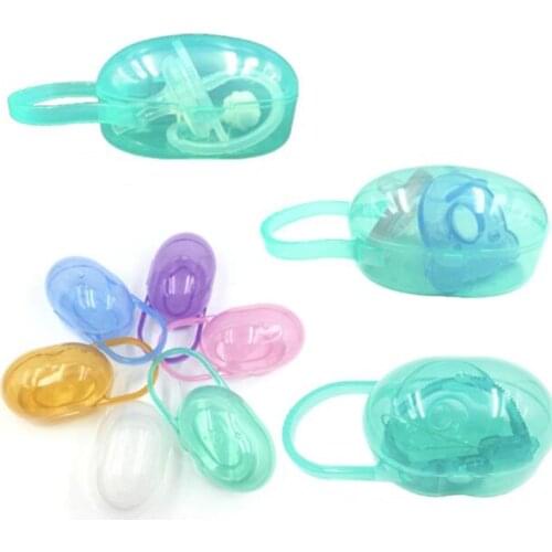 1PC Baby Solid Pacifier Box Soother Container Holder Pacifier Box Travel Storage Case Safe Holder Pacifier PP Plastic Box