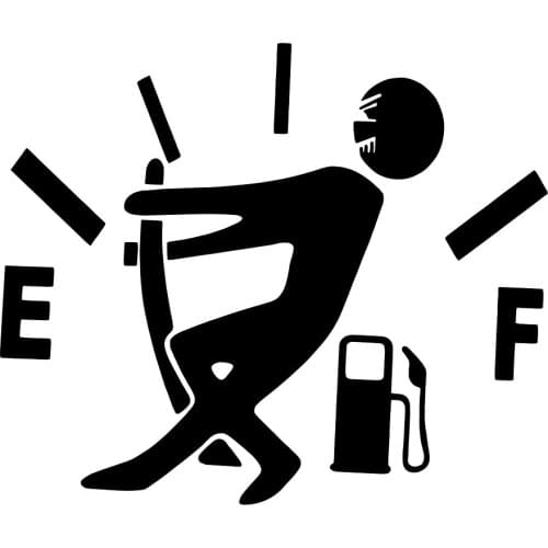 Funny Car Sticker Pull Fuel Tank Pointer Decal Accessories For Volkswagen VW CC T-ROC Golf 4 5 6 7 Passat B5 B6 B7 Tiguan EOS R