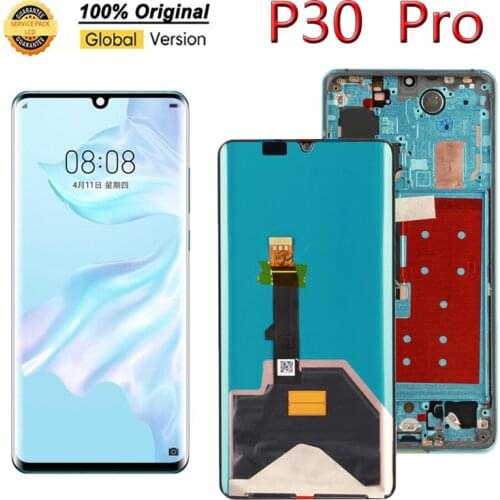 100% Original 6.47" OLED Display for Huawei P30 Pro LCD Touch Screen Digitizer Assembly VOG-L29 VOG-L09 VOG-L04 Display