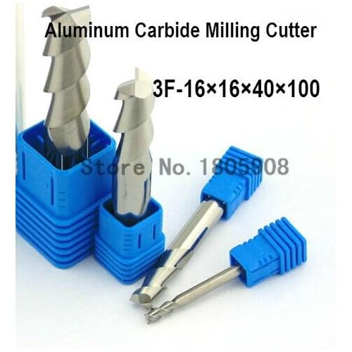3F*16*16*40*100 CNC tool tungsten alloy milling cutter special flat aluminum alloy cutter aluminum alloy milling cutter